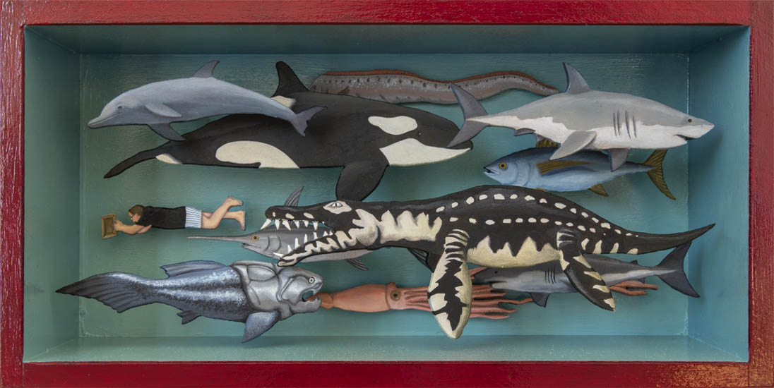 Oliver Wetterauer Allegorien des Kunstmarktes - große Fische